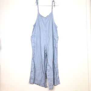 Catwalk Studio baby blue 100% linen jumpsuit
